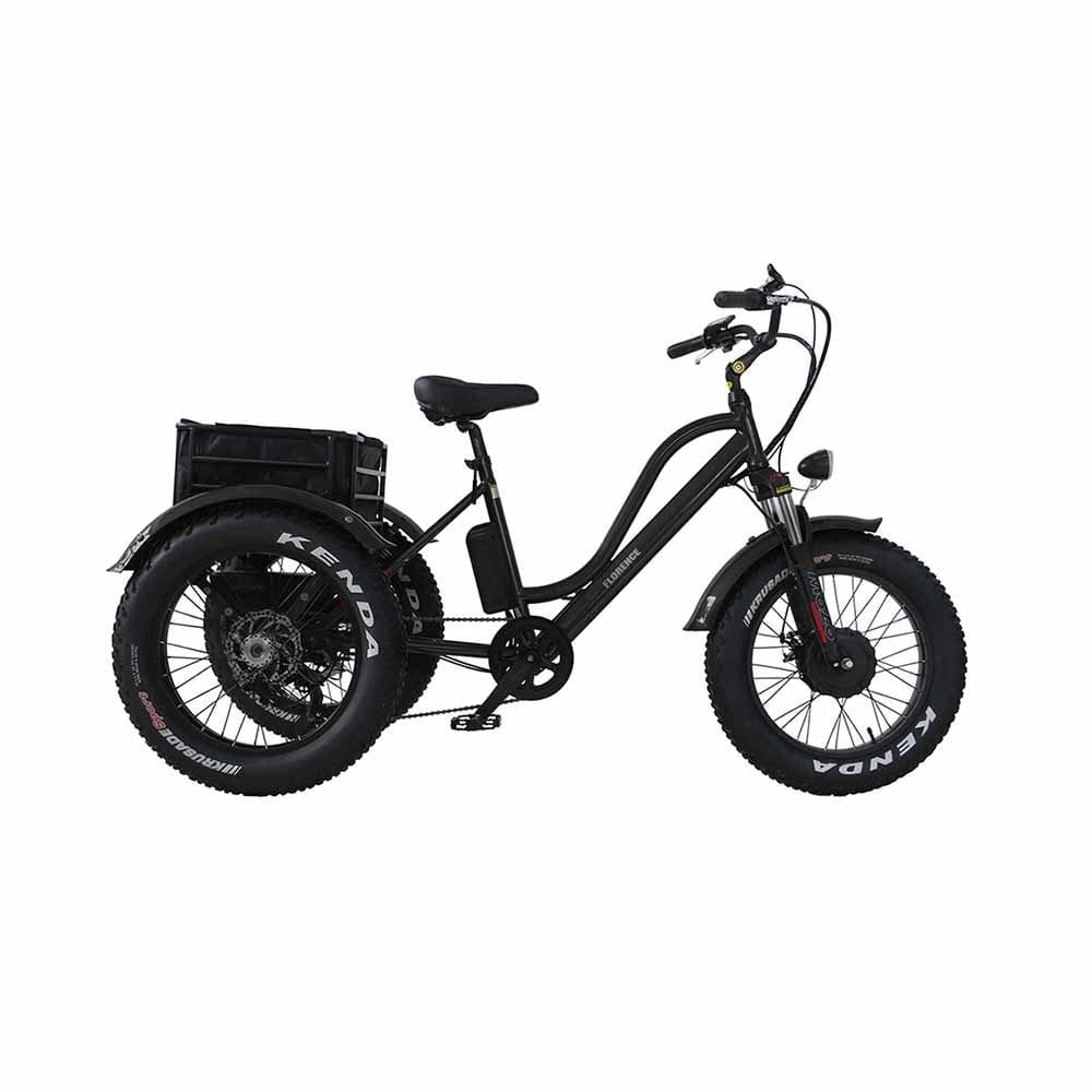 Products Daymak Florence Electric Bicycle 48V 3 Wheel Fat Tire Ebike Black