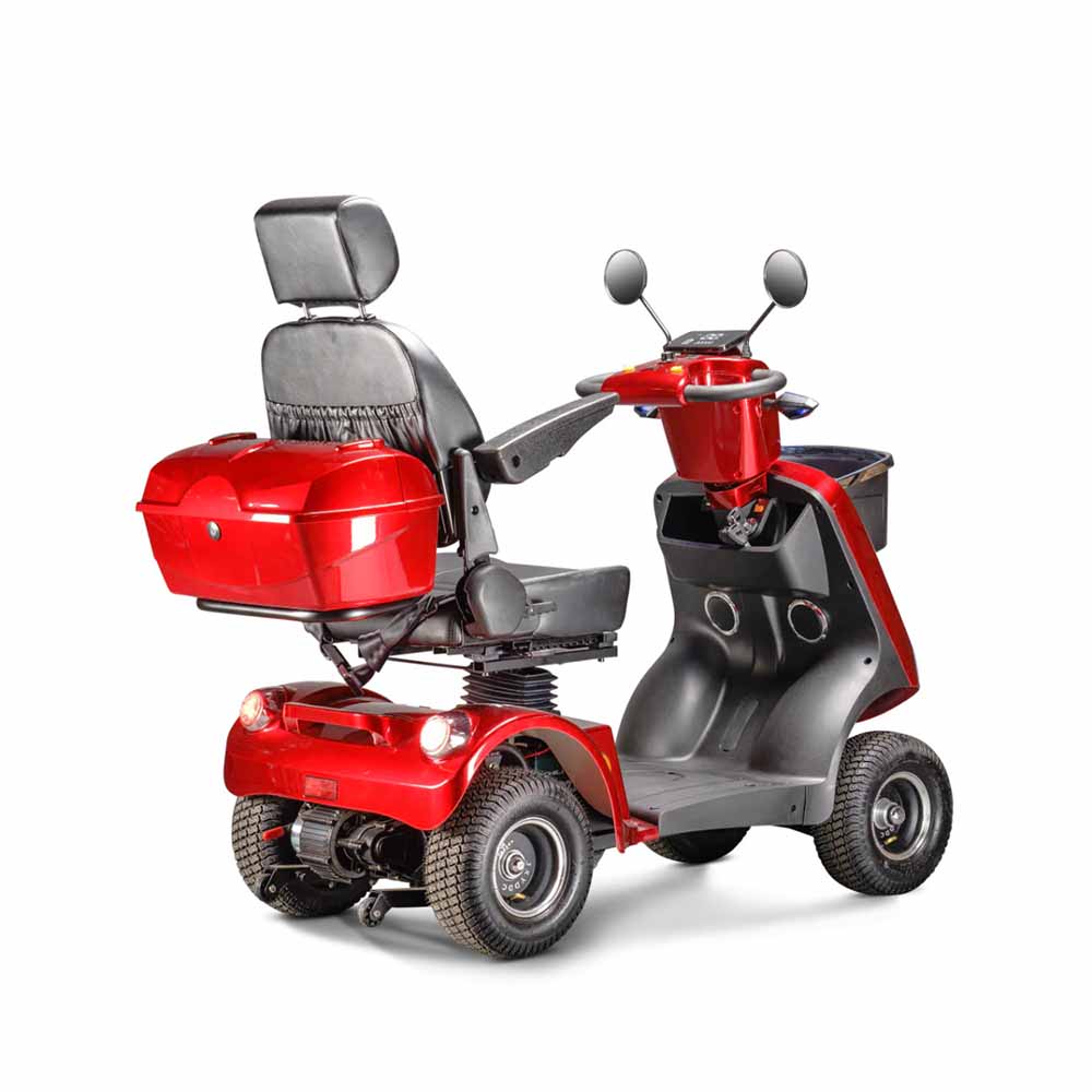 Gio Tetris 4 Wheel Mobility Scooter Red2